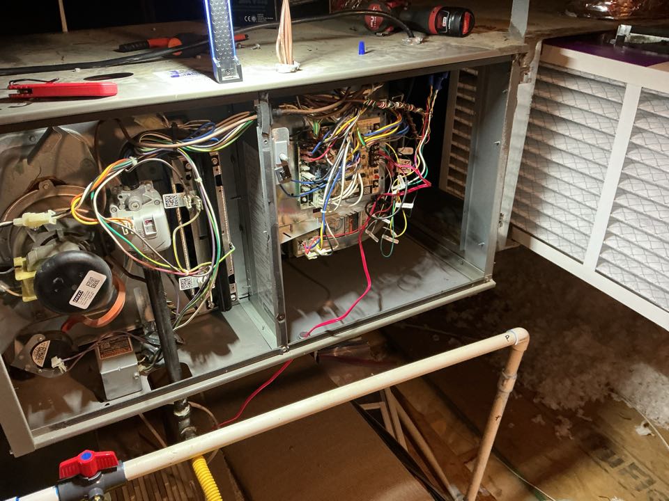 Performed gas heating maintenance on a Lennox furnace