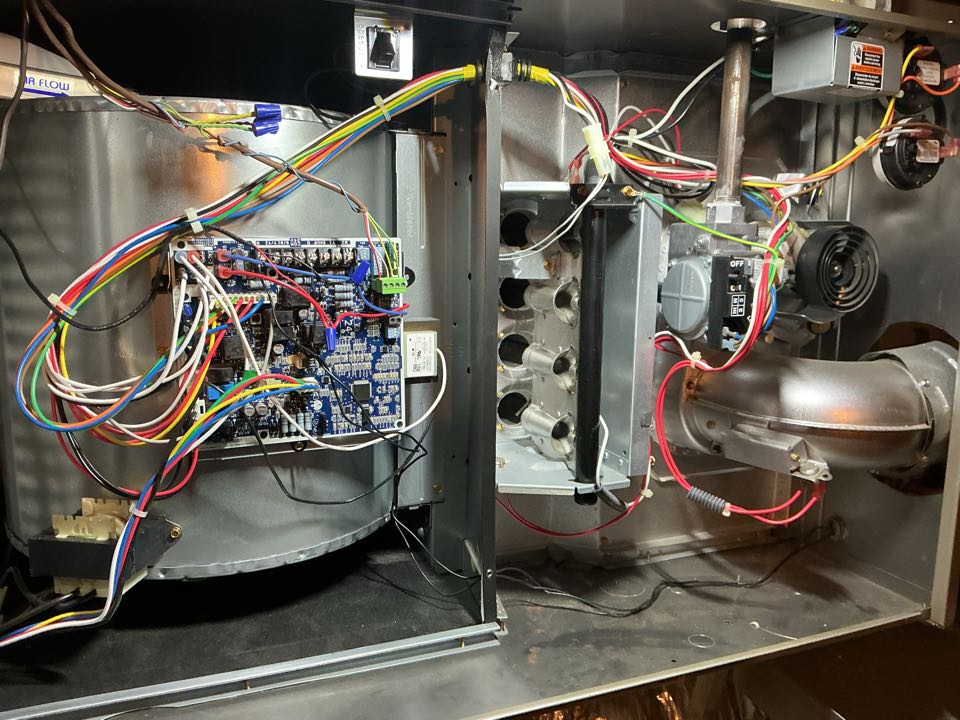 Performed gas heating maintenance on a carrier Infiniti furnace