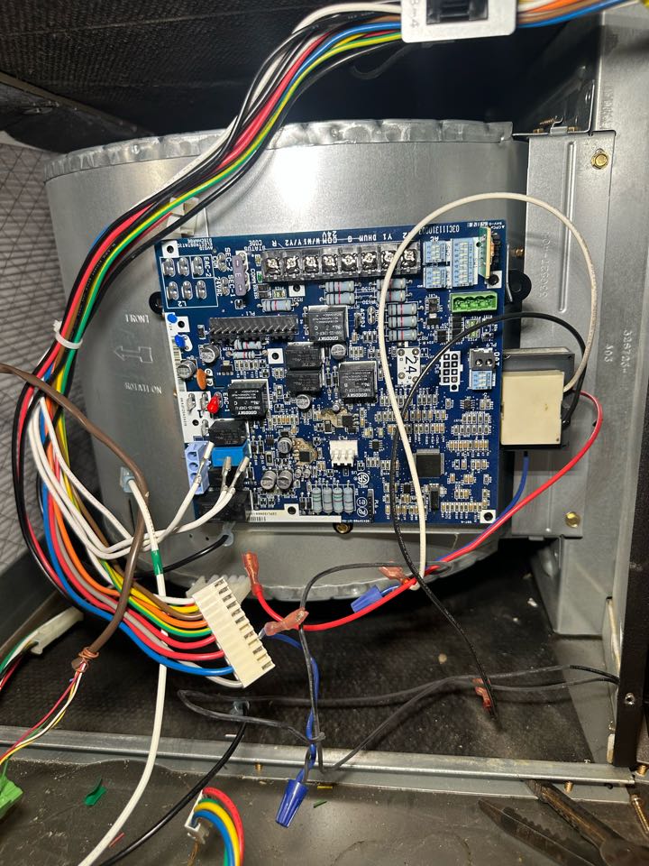 Replacing a defective furnace board on one carrier system 