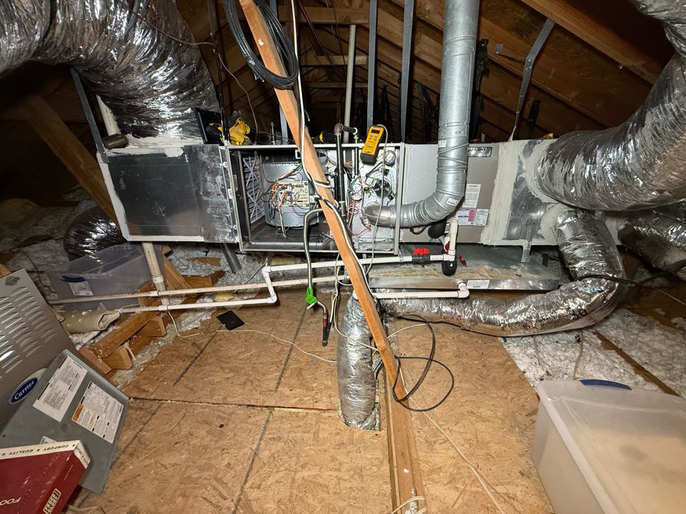 Performed annual gas heating tune up and safety inspection on a Carrier system in The Colony.
