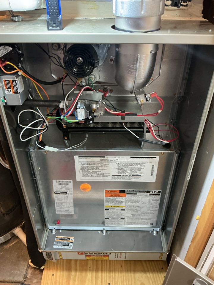 Performed gas heating maintenance on a carrier furnace
