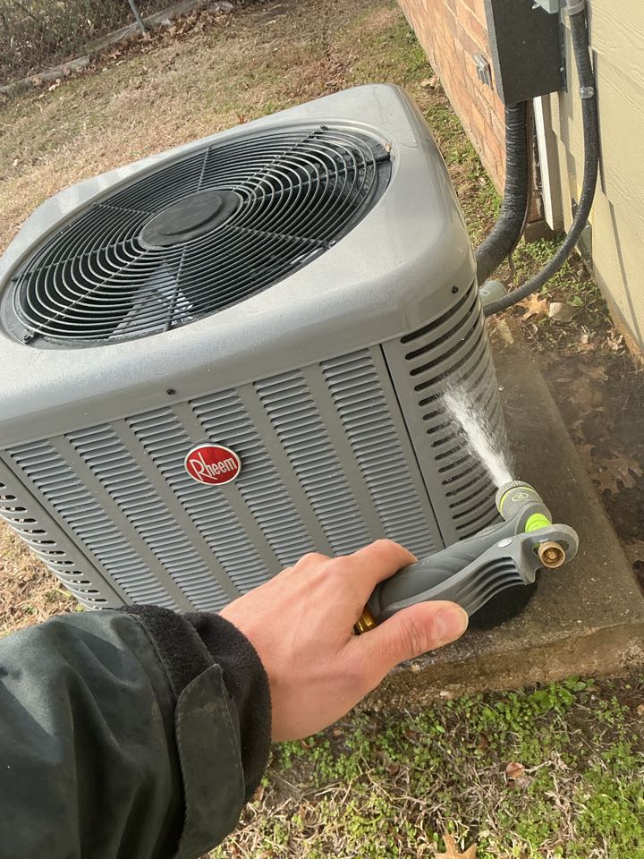 Performed heating maintenance on a Rheem heatpump