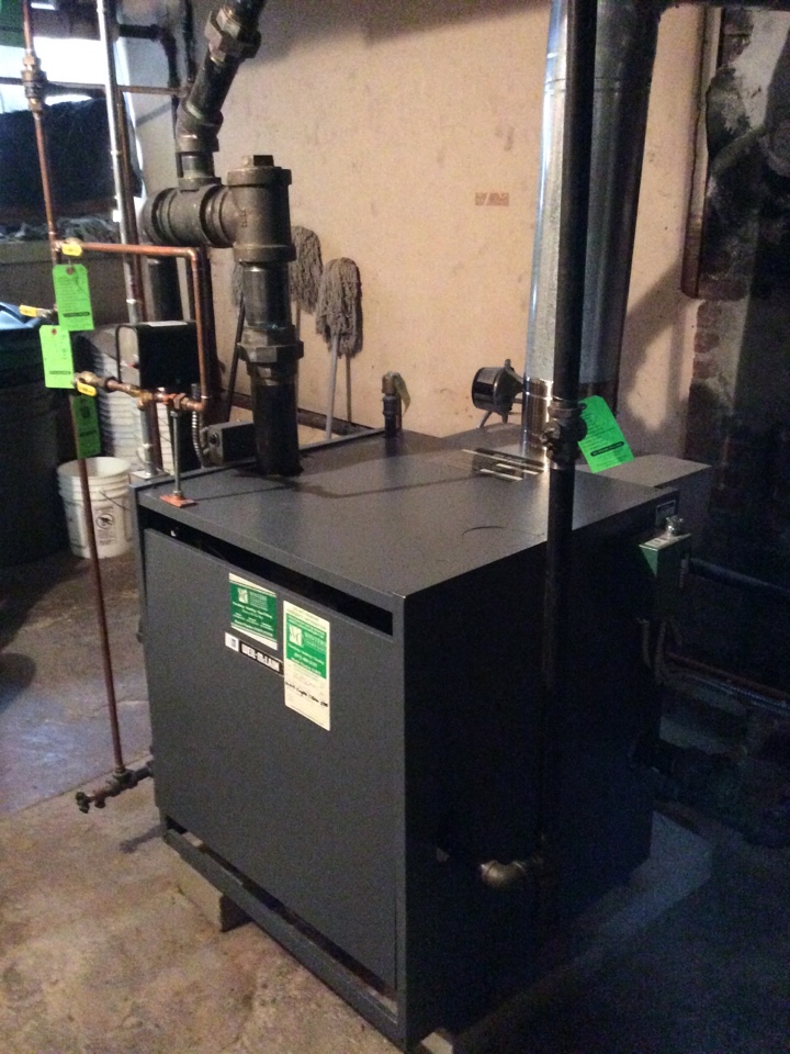 Annual maintenance on a Weil McLain steam boiler