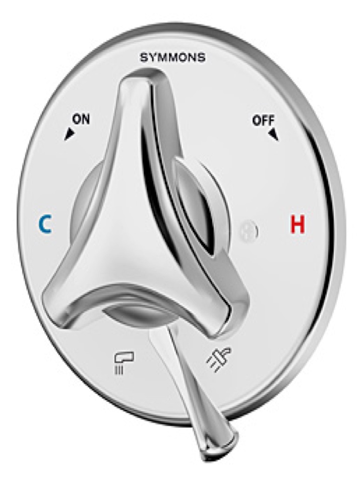 Remove and replace Symmons tub and shower valve.