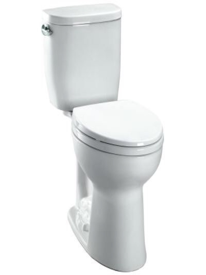 Replace leaking toilet with Toto Entrada strong flush