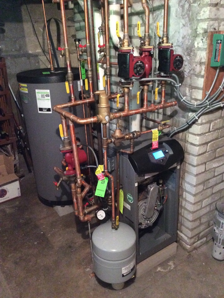 Annual maintenance on an Lochinvar force hot water system