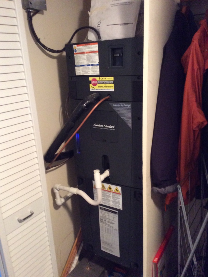 Annual maintenance on a American Standard heating and cooling system