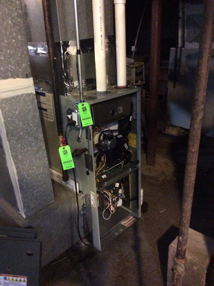 Annual maintenance on American Standard furnace.