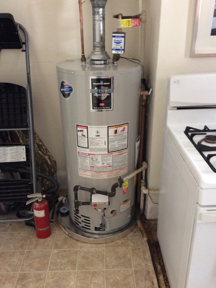 Installed water heater under warranty 