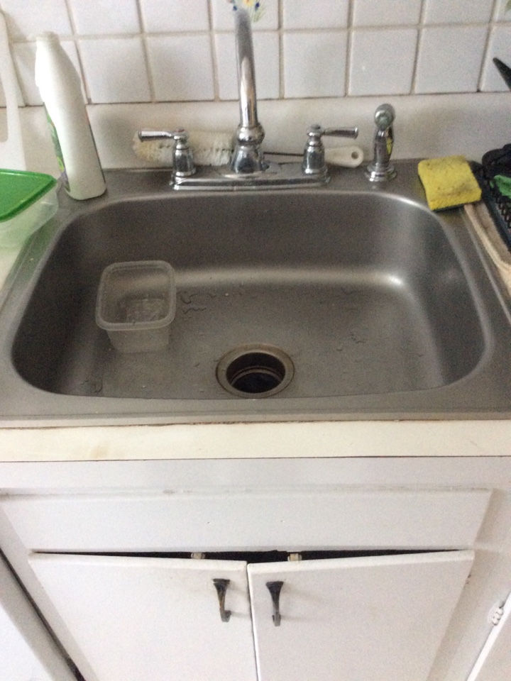 Installing a customer supplied sink for the kitchen 