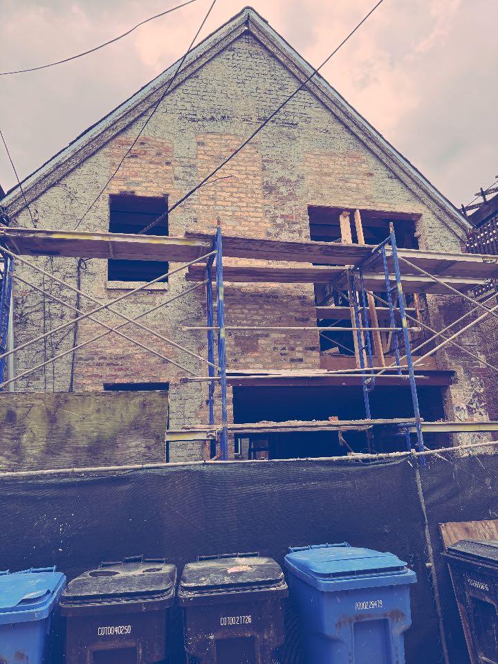 Lincoln Park’s best Masonry Co. is doing a remodel of new window openings and lentils and Tuckpointing