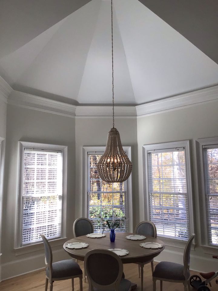 Installed 3 customer supplied chandeliers in the home. Added new receptacles in the home. And ran an Ethernet cable to a bedroom