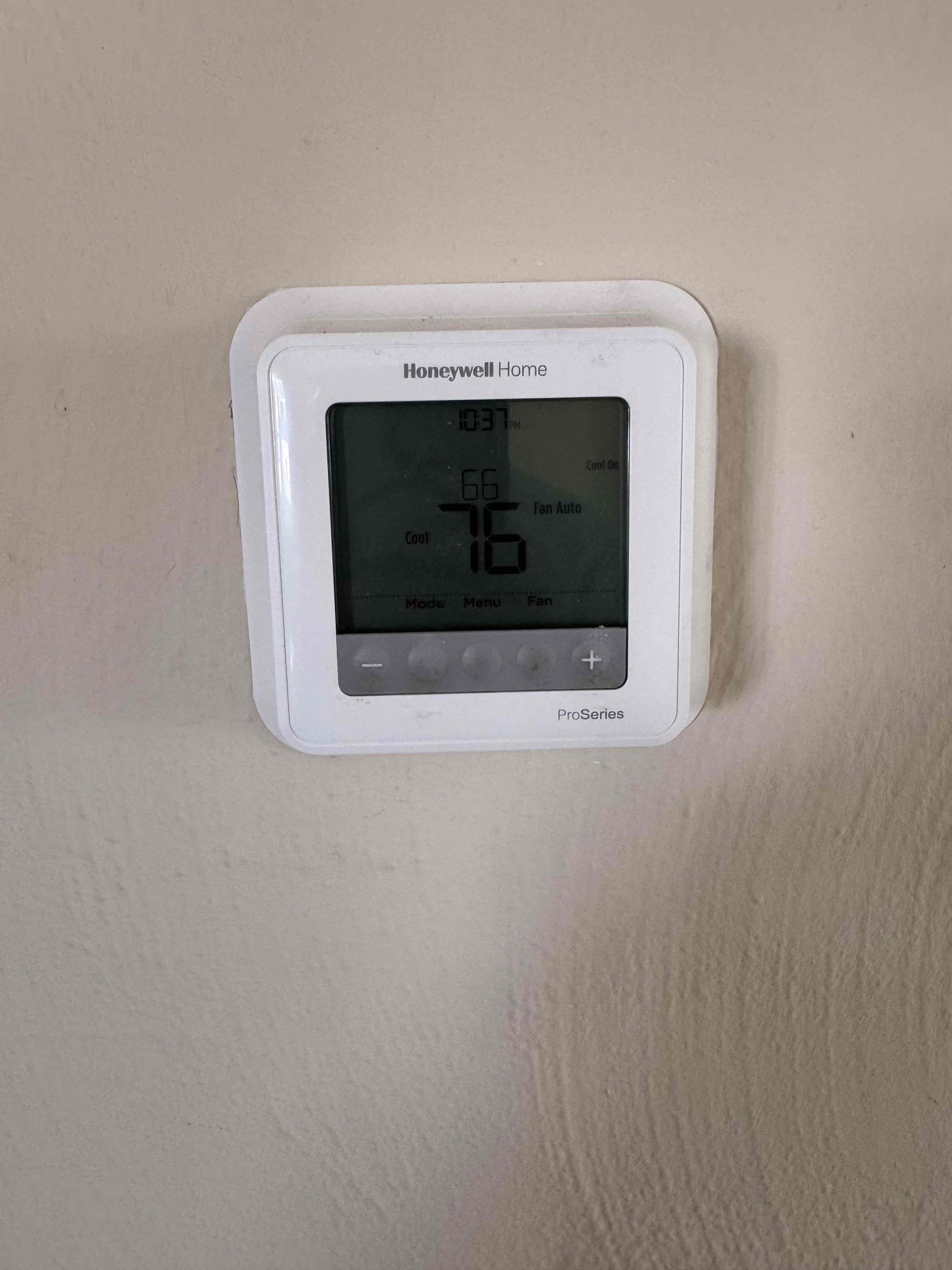 No cool
Upon arrival found system on high pressure lockout. Reset breakers and started system in cool. Found fan motor struggling to start because of weak capacitor. High pressure lockout could have also been caused by impacted condenser coil. Replaced capacitor and cleaned condensing unit from the inside out. Replaced air filter.