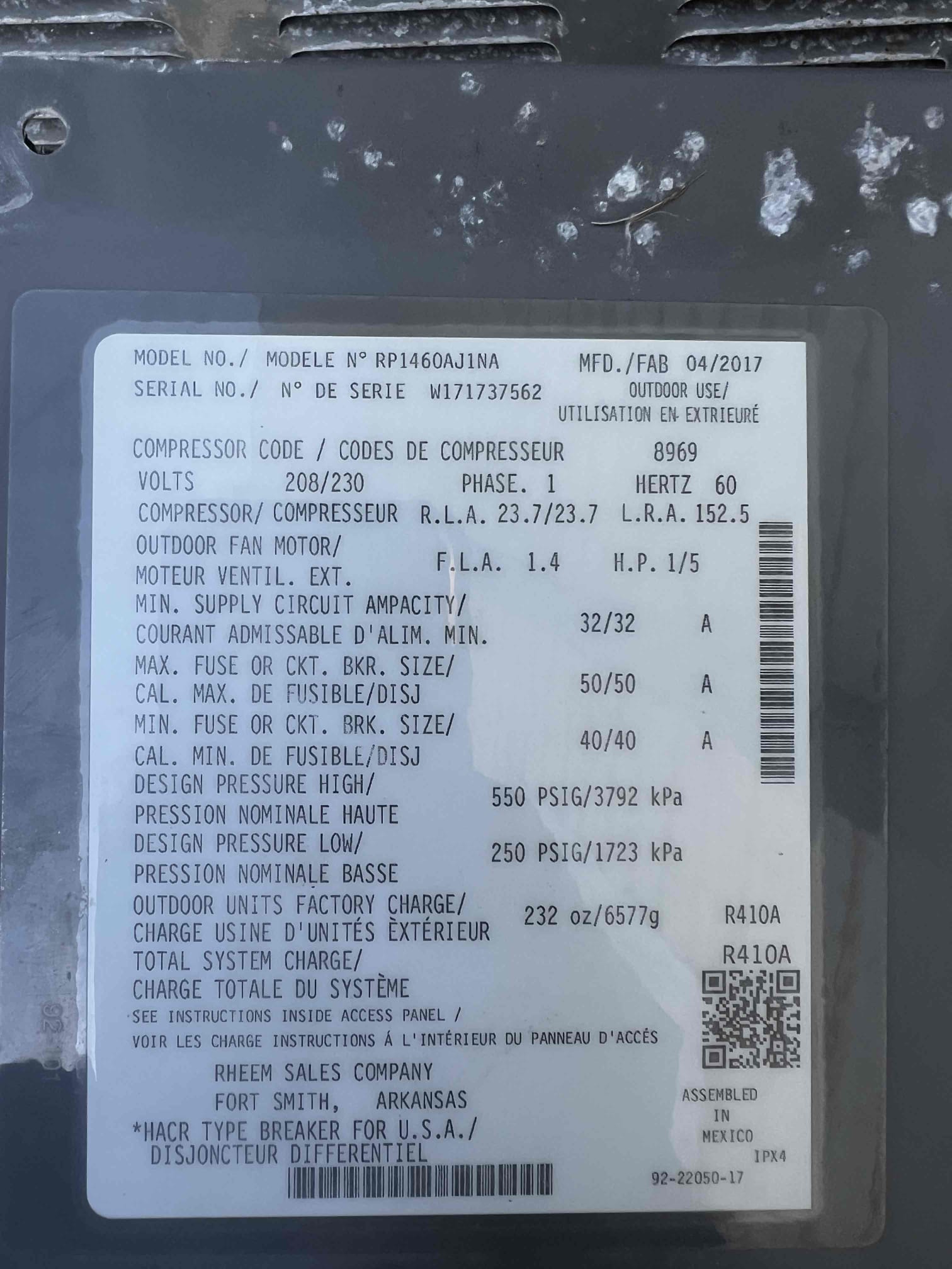 On arrival found unit not cooling due to shorted compressor. Will return to replace compressor. Unit not cooling at this time.