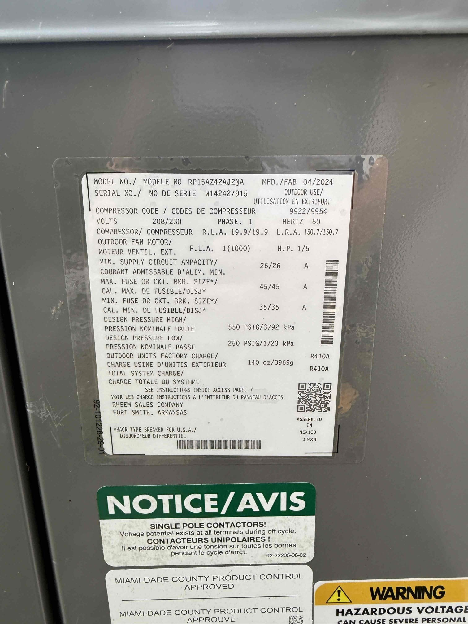 Performed Maitenence on system. Cleaned/treated drain line and primary drain pan. Cleaned condenser coils. Evaporator coils are clean. Verified safety float switch functionality. Checked amp draw on compressor. Checked amp draw on fan motor. Checked capacitor is within factory range. made sure all connections are tight. System is cooling with a 20° temperature split at this time. 
Recommending a bi annual Maitenence membership. 
Drain line was very clogged. 