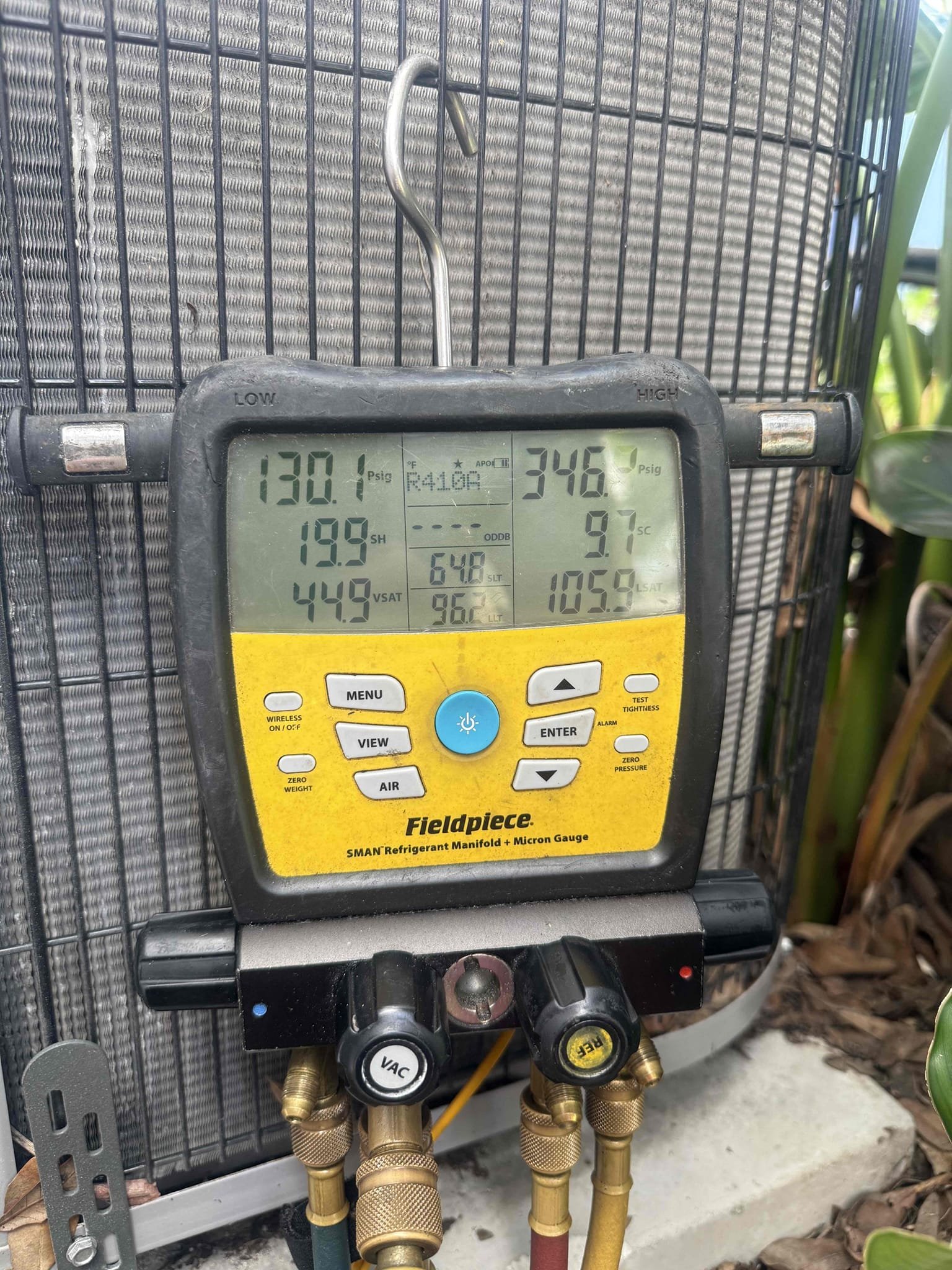 On arrival found unit not cooling due to clogged drain. Cleared pan and drain. Unit does not have primary float switch on system. Client declined adding one at this time. Coil clean. Blower clean. Added 1 lb of refrigerant to bring unit back to factory specs. Unit has 20* split. Unit cooling properly at this time.