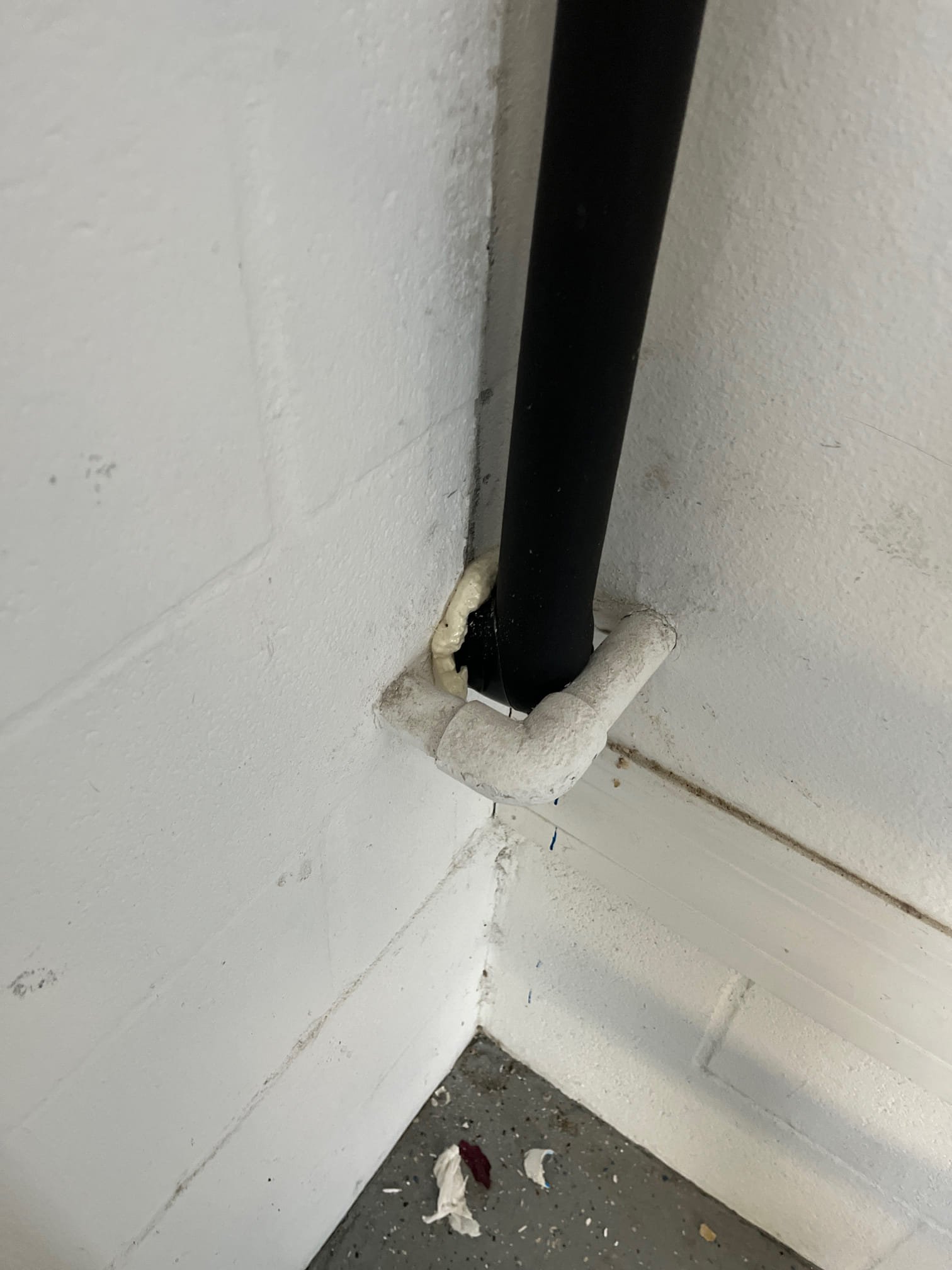 Installed attic fan for humidity upsized downstairs drain line to 1 inch tested draining draining properly Installed attic fan for humidity upsized downstairs drain line to 1 inch tested draining draining properly