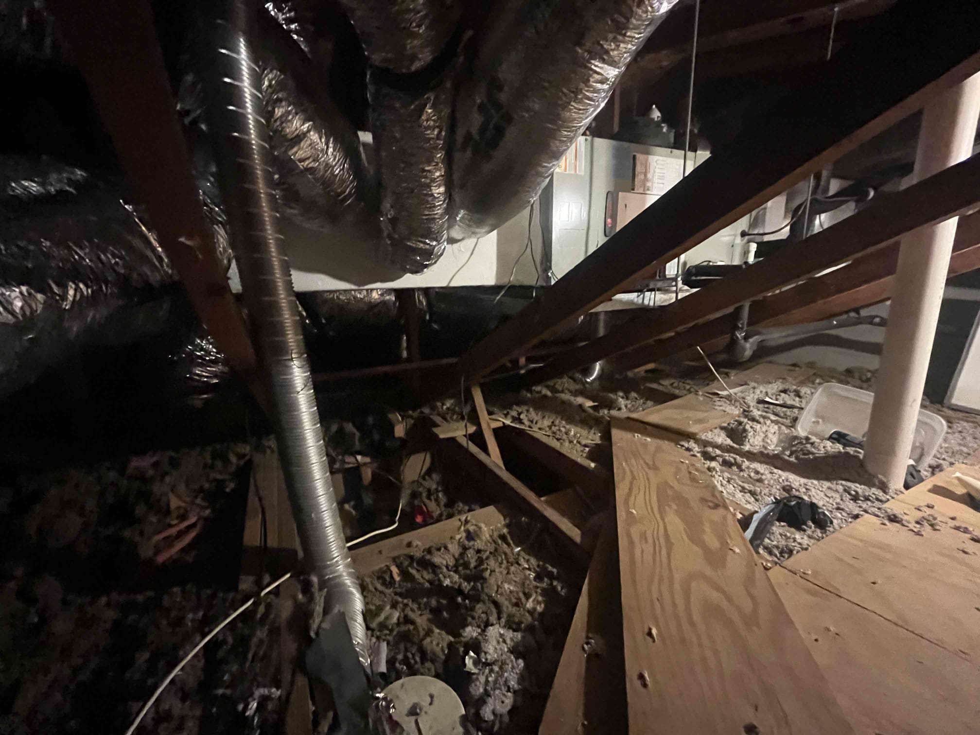 Remove Current Ductwork 
Remove Supply/Return Plenums 
Remove Registers/Boots
Duct Layout & Balancing 
Cut in 2 Returns (Bedrooms)
Install New Main Return 
Install Supply Ducting (Main Areas, Bedrooms, Bathrooms)
Install Insulated Boots 
New Ceiling Grills 
Install Mixing Boxes & Couplers 
Custom Supply Plenum 
Custom Return Plenums 
Seal & Strap All Ducting 
Permitting 

10 Year No Leak Guarantee 

100% Satisfaction Guarantee 

*If only doing ductwork and plenums we will clean air handler coils in place and pitch drain line correctly 

*Install Air Purifier Inside Air Handler 

*Pitch Drain Line Correctly 

*Cash/Check Price   