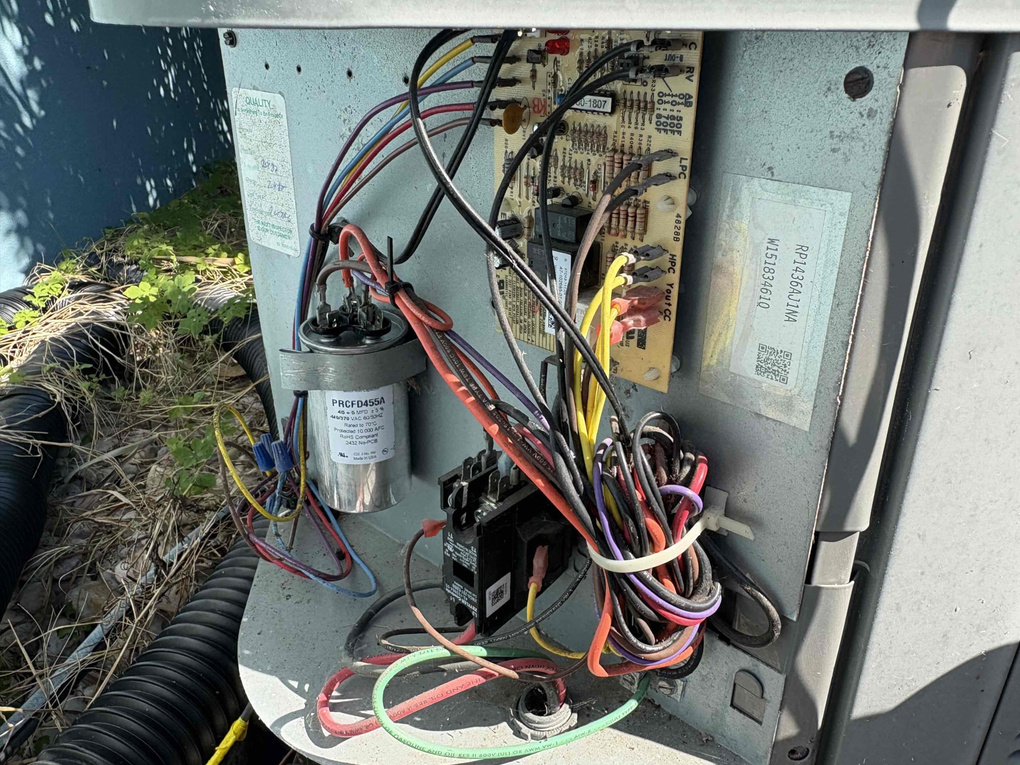 Home owner states outdoor unit not coming on. Upon arrival found outdoor unit running and system cooling. Found outdoor motor starting to pull high amps and head pressure higher. Would recommend replacing motor. Outdoor starting components and compressor reading within manufacture specs. Outdoor coils are clean and drain line not backing up. Found bacterial growth on blower motor inside air handler. Would recommend removing to sanitize. 

Second owner of system and out of warranty 

Credit service fee to repair if home owner does maintenance plan 