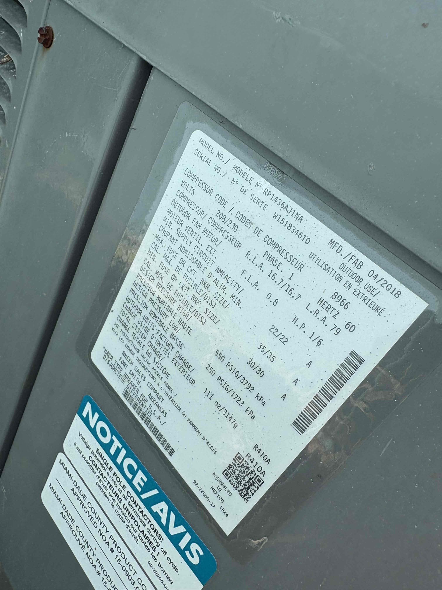 Home owner states outdoor unit not coming on. Upon arrival found outdoor unit running and system cooling. Found outdoor motor starting to pull high amps and head pressure higher. Would recommend replacing motor. Outdoor starting components and compressor reading within manufacture specs. Outdoor coils are clean and drain line not backing up. Found bacterial growth on blower motor inside air handler. Would recommend removing to sanitize. 

Second owner of system and out of warranty 

Credit service fee to repair if home owner does maintenance plan 