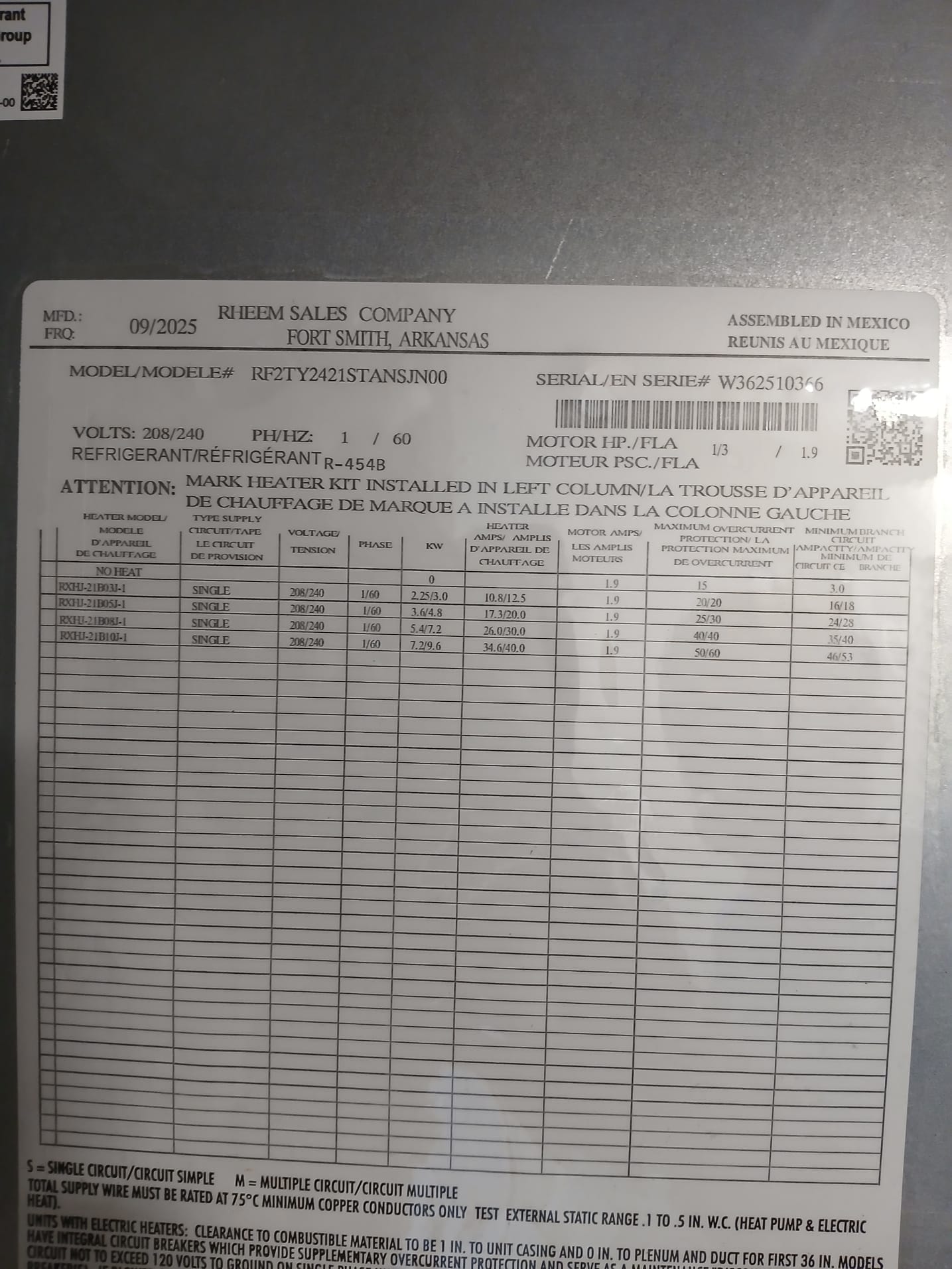 Install New Air Handler 
Install Air Handler UV System
Install New Outdoor Condenser 
UV/Corrosion Coil Coating 
New Filter Drier 
Install Thermostat (Auto Changeover)
Thermostat Wire Included 
Primary Float Safety Switch
UV Rated Outdoor Insulation 
Refrigerant Locking Caps
Flush Existing Refrigerant Linesa,1
Flush Drain Line
Vibration Pads
Hurricane Tie Down Straps
Vacuum System 
Seal Supply/Return Plenums 
Remove Current Equipment
Permitting 
10 Year Parts Warranty
3 Year Labor Warranty 

100% Satisfaction Guarantee 