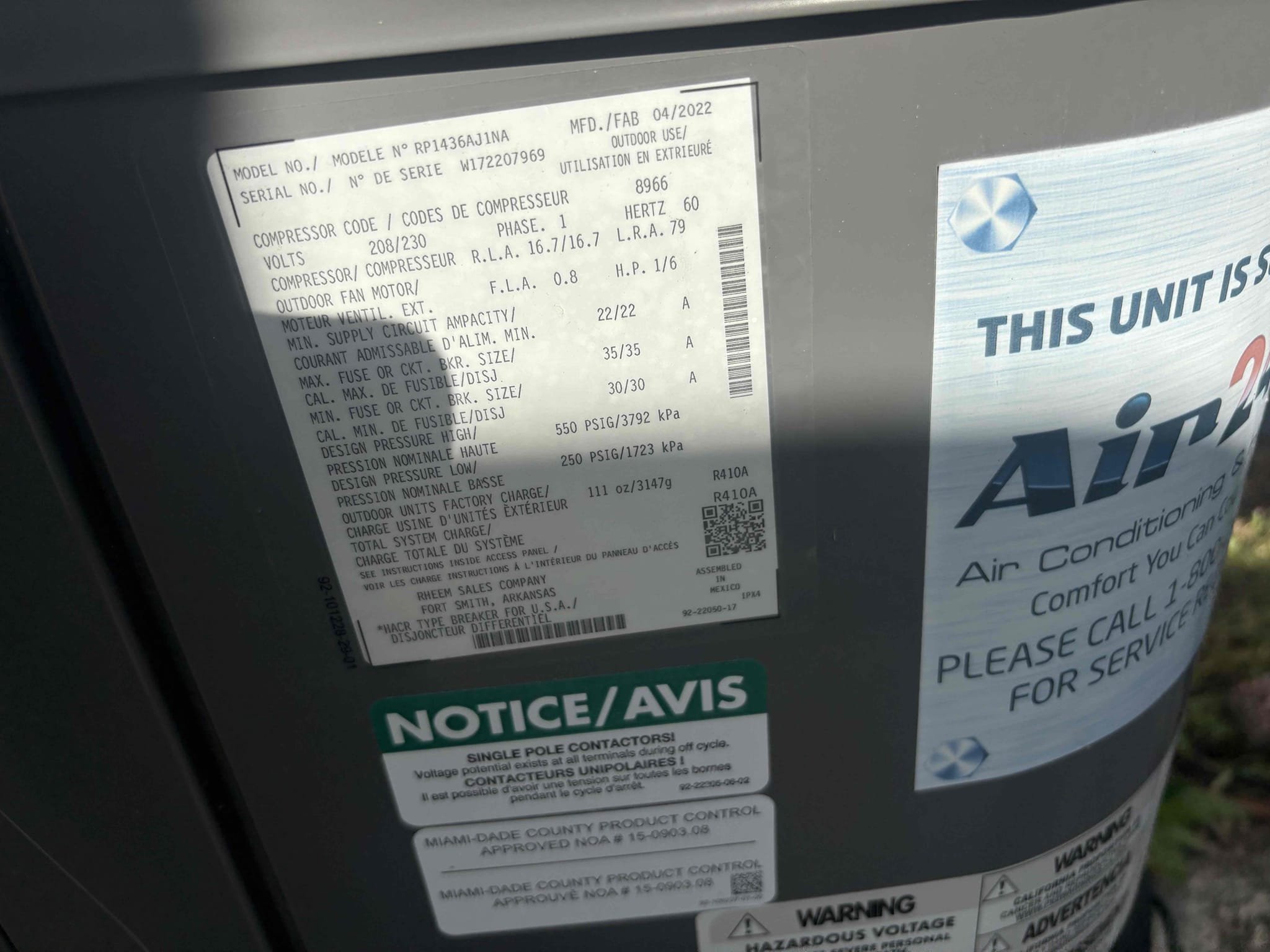 Full system tuneup 

Wiped Down Air Handler 

Checked temperature splits 

Checked cap mfd 

Checked contactor 

Inspected wiring 

Compressor amps 

Motor amps 

Cleaned condenser coils 

Cleared drain line and pan 

Checked refrigerant pressures 

Checked blower amps 

Checked filter 

Thermostat operations 

Checked heating and cooling 

Unit is operating at this time 