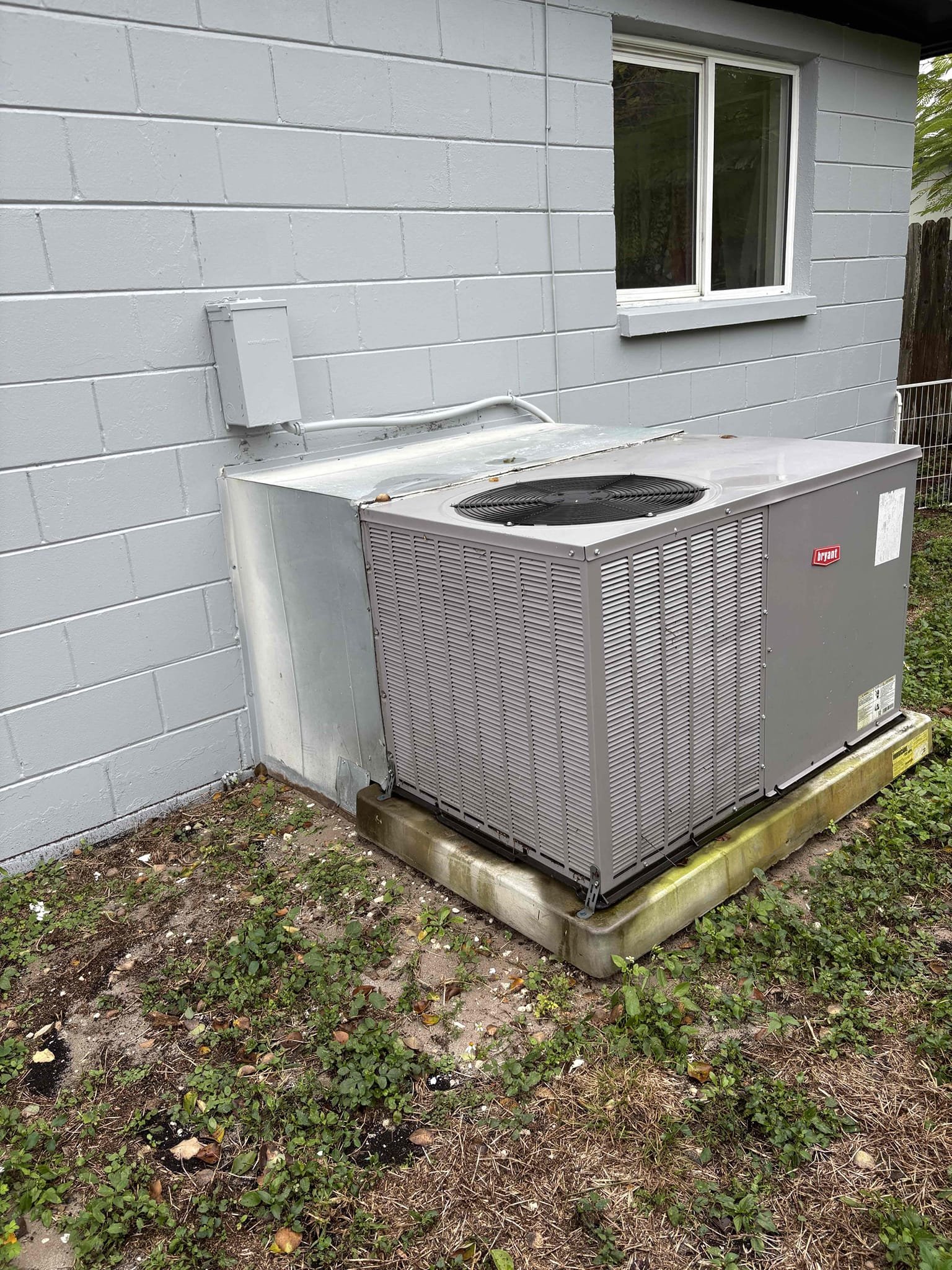 Fan running non stop due to shorted Thermosat. Replaced with home owner provided nest. Verified system operations 

Had to use white for reversing valve because system does not have enough wires for back up heat. 