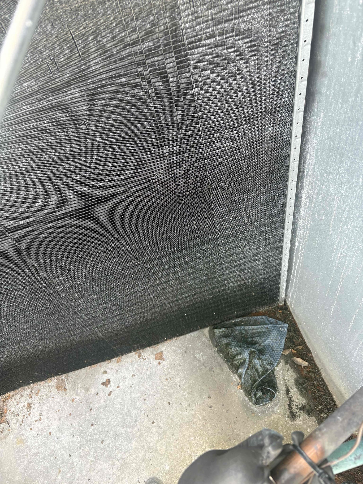 Return to perform leak search on system. Found link in condenser coil side. Will be able to weld leak and charge system back to factory specs. Further diagnosis could potentially be needed once system is fully running. Sending estimate for repair vs replacement 





Will need to perform whole system search to determine what part or 
area is leaking. Parts may need to be ordered after search. Compressor side holds 13lb of refrigerant. Will need to add refrigerant after repair (1425$). This does not include repair. 