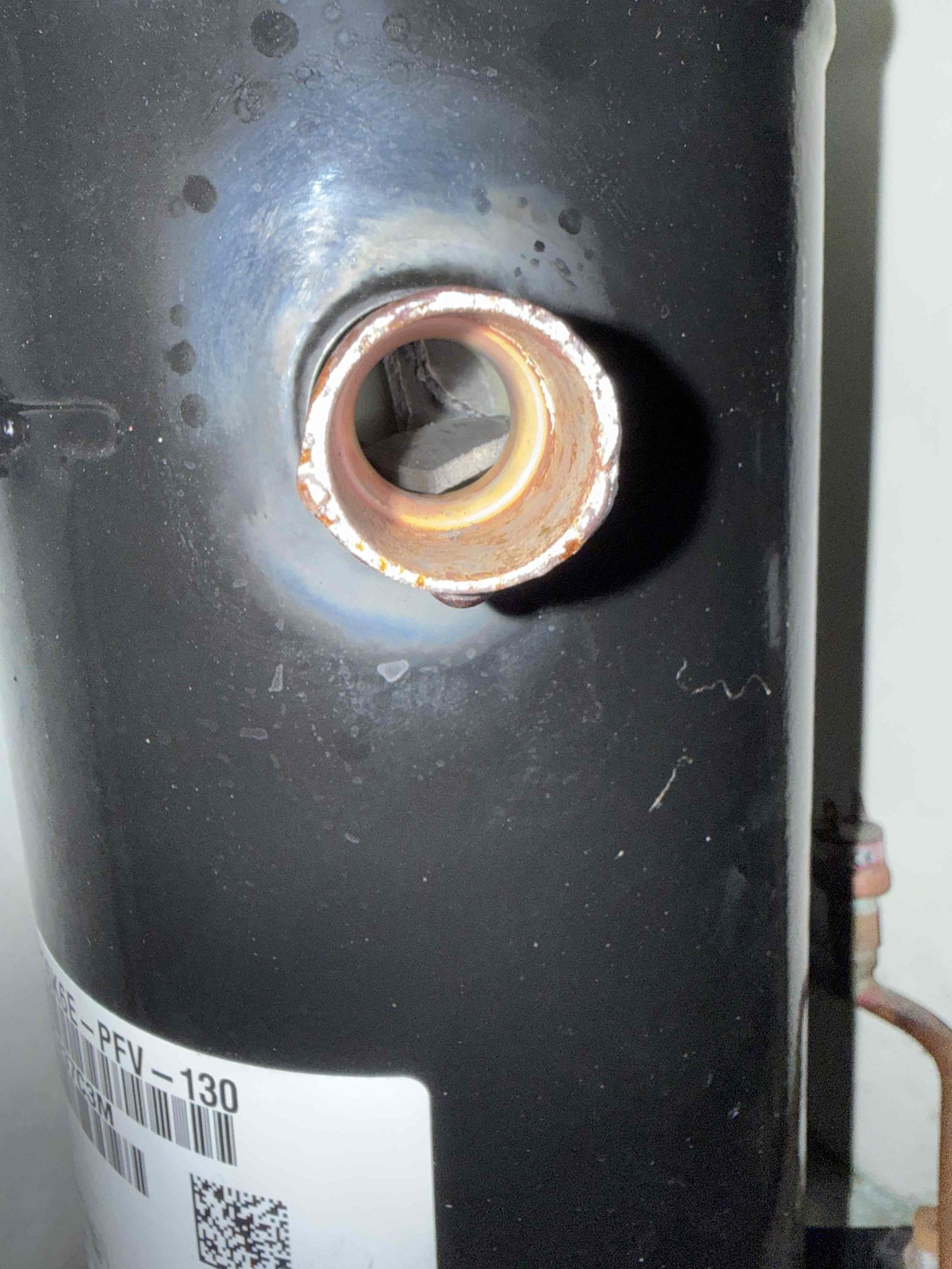 Replace warranty compressor and refrigerant. Start and test. Tax and labor included. 