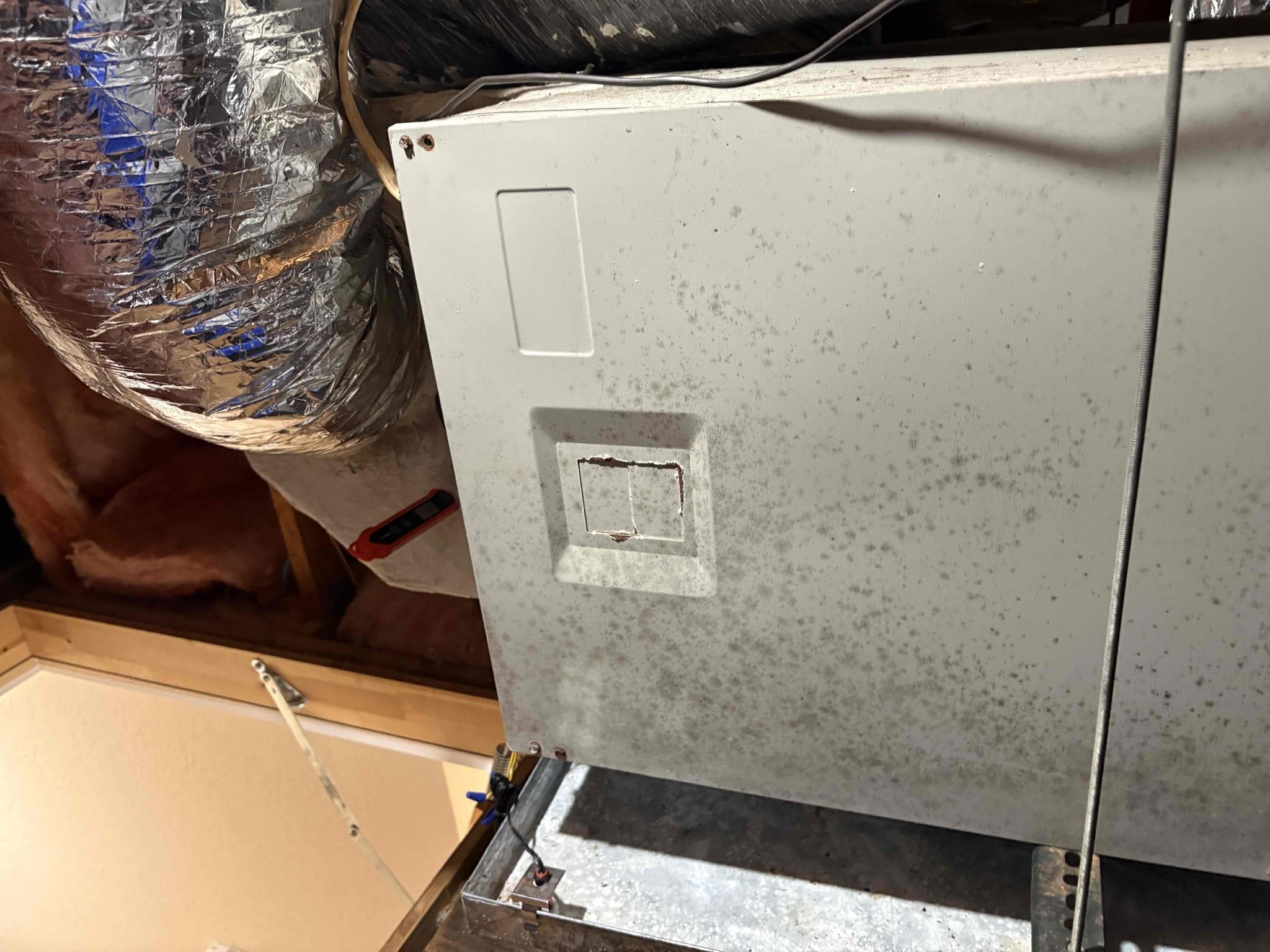 Performed Semi Annual Tuneup 

 Wiped Down Air Handler 

Checked temperature splits 

Checked cap mfd 

Checked contactor 

Inspected wiring 

Compressor amps 

Motor amps 

Cleaned condenser coils 

Cleared drain line and pan 

Checked refrigerant pressures 

Checked blower amps 

Checked filter 

Thermostat operations 

Checked heating and cooling 

Unit is operating at this time 

*contactor starting to pit and rust 
*bacterial growth accumulation on blower/assembly. Too old to remove motor and sanitize. Potential motor failure. 