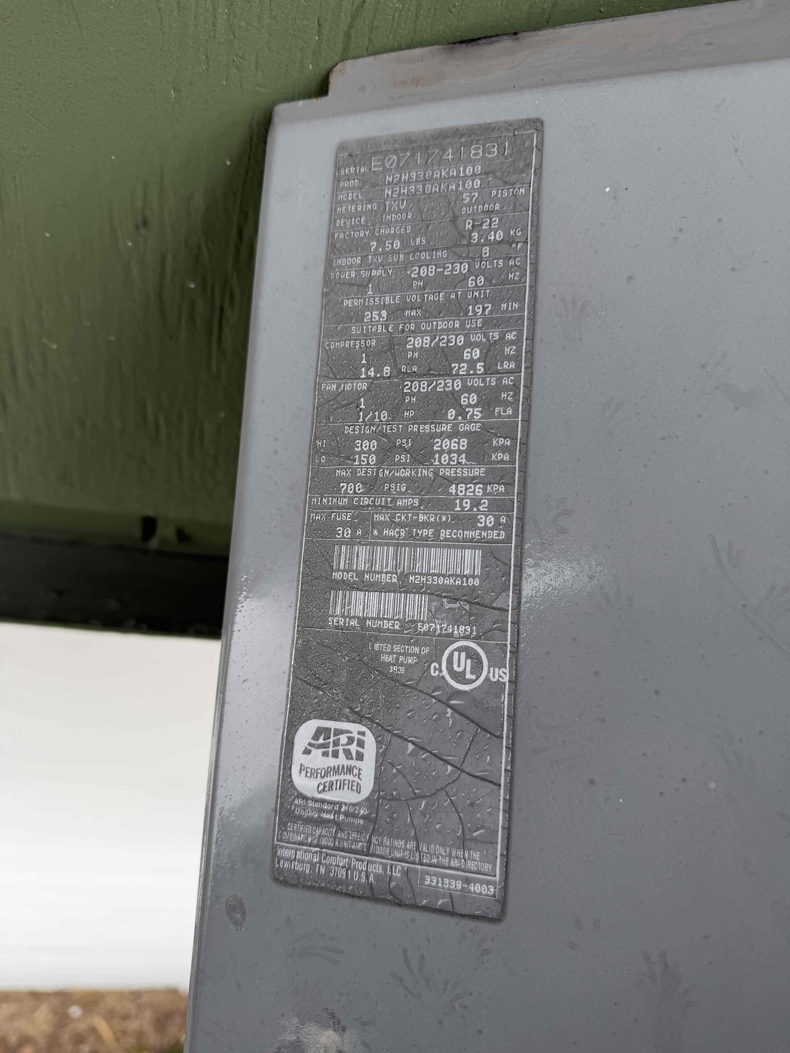 Upon my inspection, I found the system thermostat was reset and had the wrong settings for a heat pump system. Also found bad capacitor. Replaced capacitor and re configured thermostat settings and system runs in heating and cooling now. Checked system pressures. Checked amp draw on compressor and fan motor. Compressor is over amping at 20 amps and it is rated for 14. Advised client that compressor is at risk of failure. System is almost 20 years old. Providing quote for system and duct replacement. 