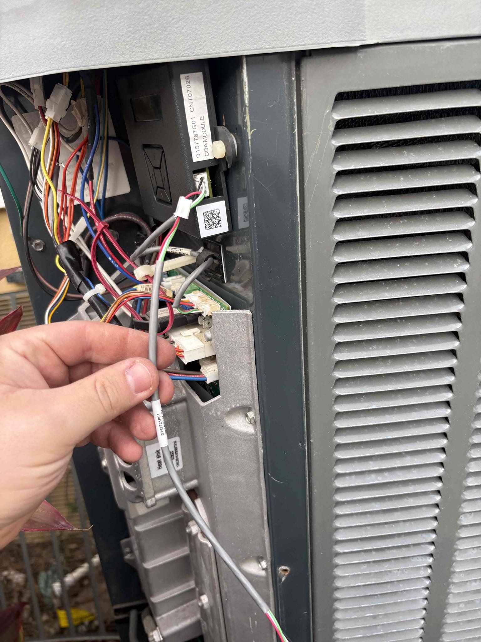 Return to complete repair. 

Replaced harnesses, sensors, and stepper motor. Verified system operations on heating/cooling. 

System is currently operating 