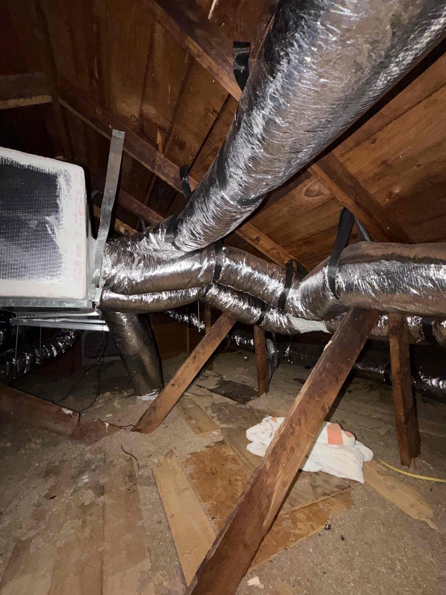 Performed Tune up on system. Cleaned/treated drain line and primary drain pan. Cleaned condenser coils. Evaporator coils are clean. Verified safety float switch functionality. Checked amp draw on compressor. Checked amp draw on fan motor. Checked capacitor is within factory range. Inspected Contactar. Made sure all connections are tight. System is cooling with an 18° temperature split at this time.

Duct work is in A+ condition

System does not have a UV light inside air handler to prevent microbial growth. 
Quote sent for UV installation. 
Membership Maitenence plan quote sent. 