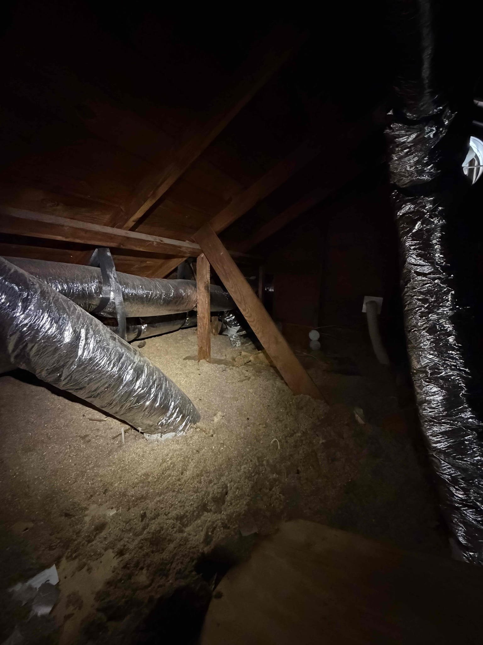 Performed Tune up on system. Cleaned/treated drain line and primary drain pan. Cleaned condenser coils. Evaporator coils are clean. Verified safety float switch functionality. Checked amp draw on compressor. Checked amp draw on fan motor. Checked capacitor is within factory range. Inspected Contactar. Made sure all connections are tight. System is cooling with an 18° temperature split at this time.

Duct work is in A+ condition

System does not have a UV light inside air handler to prevent microbial growth. 
Quote sent for UV installation. 
Membership Maitenence plan quote sent. 