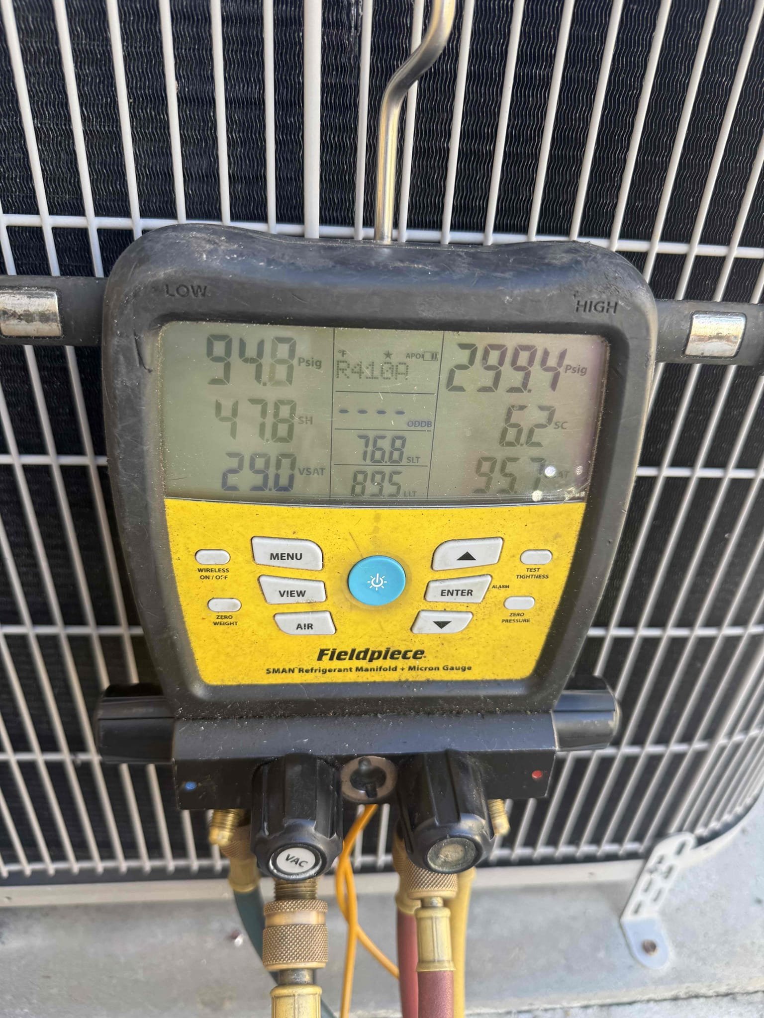 On arrival found unit not cooling due to bad capacitor. Replaced cap and tested. Found u it low on refrigerant with heavily corroded coil. Client decided to move forward with full system replacement. Unit is cooling to the best of its ability at this time. 