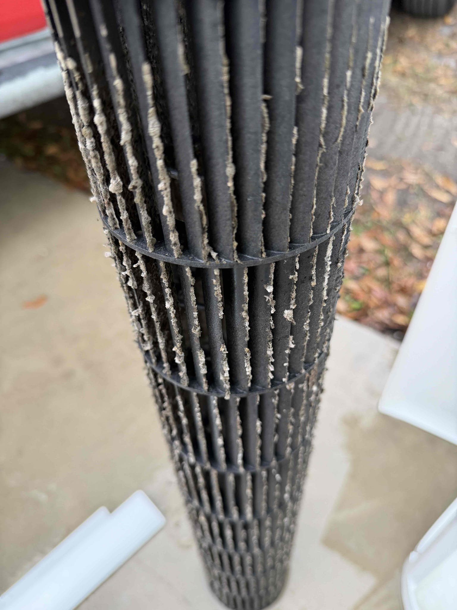 Scope of work:
- Remove 2 Blower wheels from 2 head units in living room and Bedroom. 
- Clean and Sanitize blower wheels to remove all Growth. 
- Clean and Sanitize Blower wheel compartment to remove all Growth. 
- Re install Blower wheels. 
- Verify proper Air Flow. 