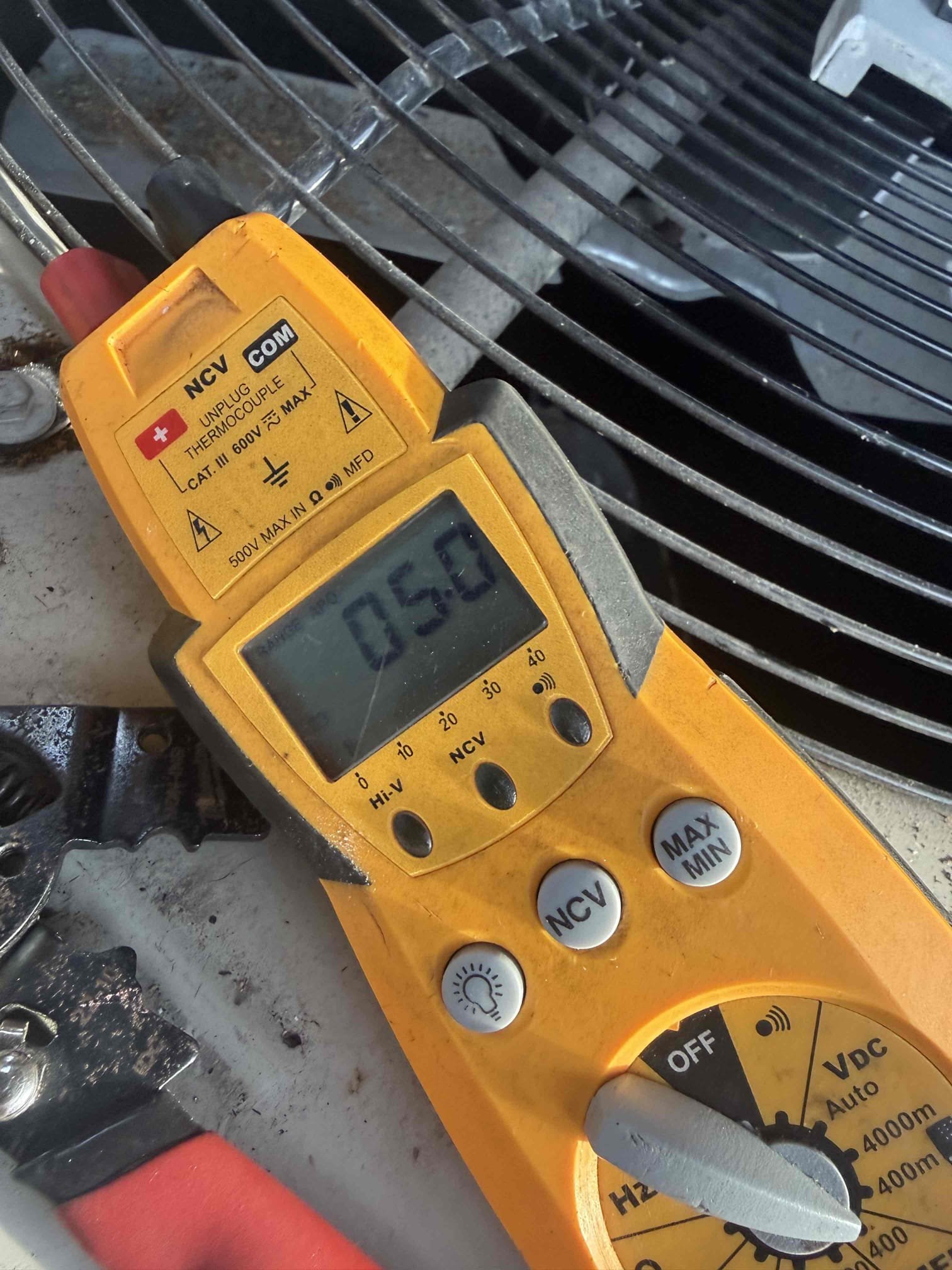 Performed maintenance on main system. Pressures good. Temp split good. Replaced weak capacitor. Electrical checked good. Cleared pan and drain. Added chemical to help prevent growth. Rinsed condenser coil. Unit operating properly. 