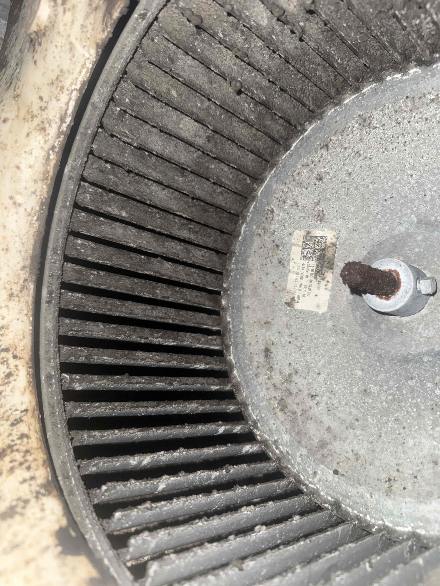 On arrival found thermostat lost programming and was running in heat mode when calling for cooling. Fixed thermostat. Found evap coil and blower extremely impacted with dirt and pet hair. Recommend to pull and clean both coil and blower to prevent premature failure. 