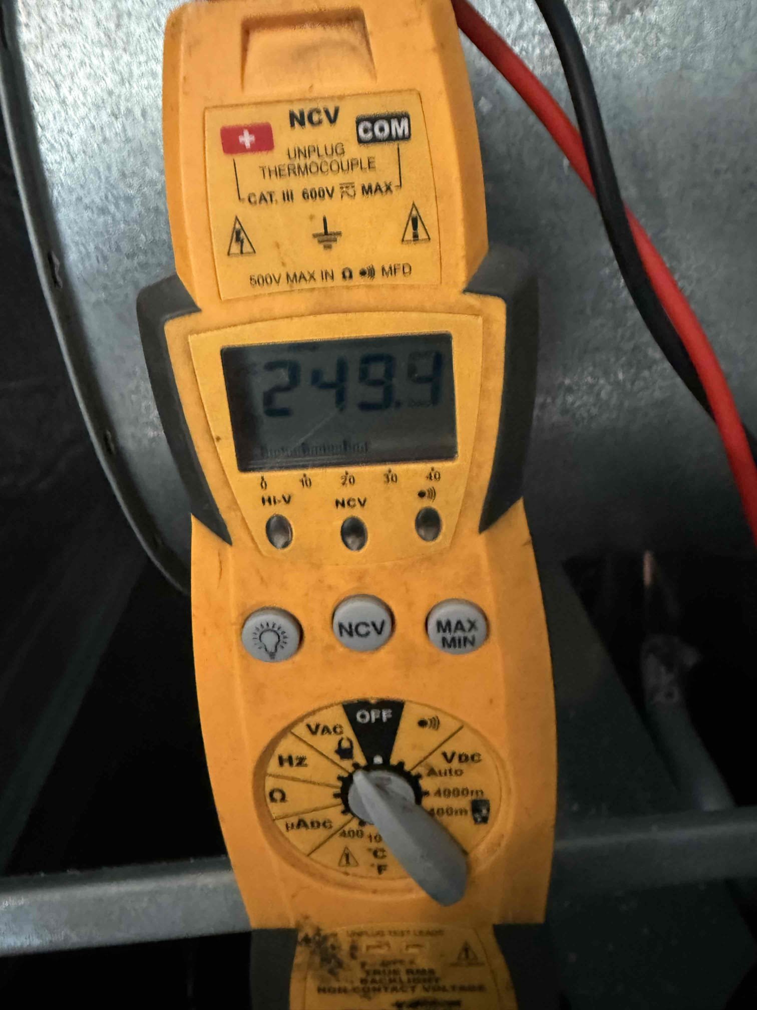 On arrival found unit not heating properly due to failing blower motor. Will return tomorrow to repair and perform first maintenance 