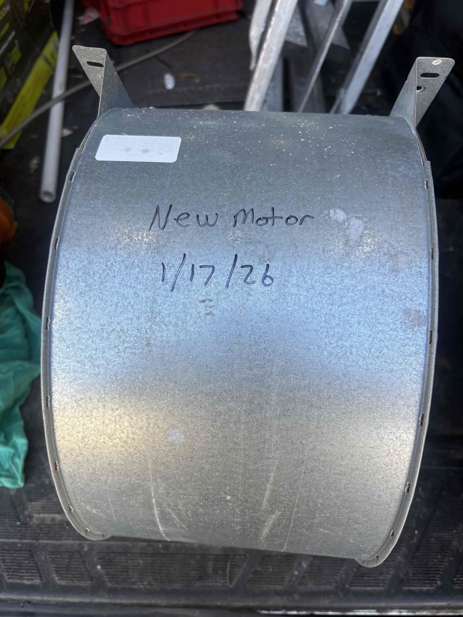 Replaced air handler motor and performed tuneup 

Full system tuneup 

Wiped Down Air Handler 

Checked temperature splits 

Inspected Air Handler Coils 

Inspected Blower Wheel & Assembly 

Checked cap mfd 

Checked contactor 

Inspected wiring 

Compressor amps 

Motor amps 

Cleaned condenser coils 

Cleared drain line and pan 

Checked refrigerant pressures 

Checked blower amps 

Checked filter 

Thermostat operations 

Checked heating and cooling 

Unit is operating at this time 

*outdoor defrost board starting to show shorting across terminals 