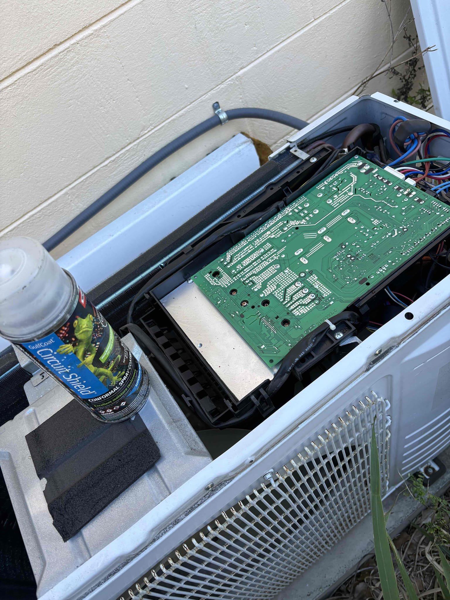 Return to replace failed outdoor board 

Removed board and tool to York for warranty processing. Received new board. 

Installed new board and added board protectant spray to terminals 

Verified operations 