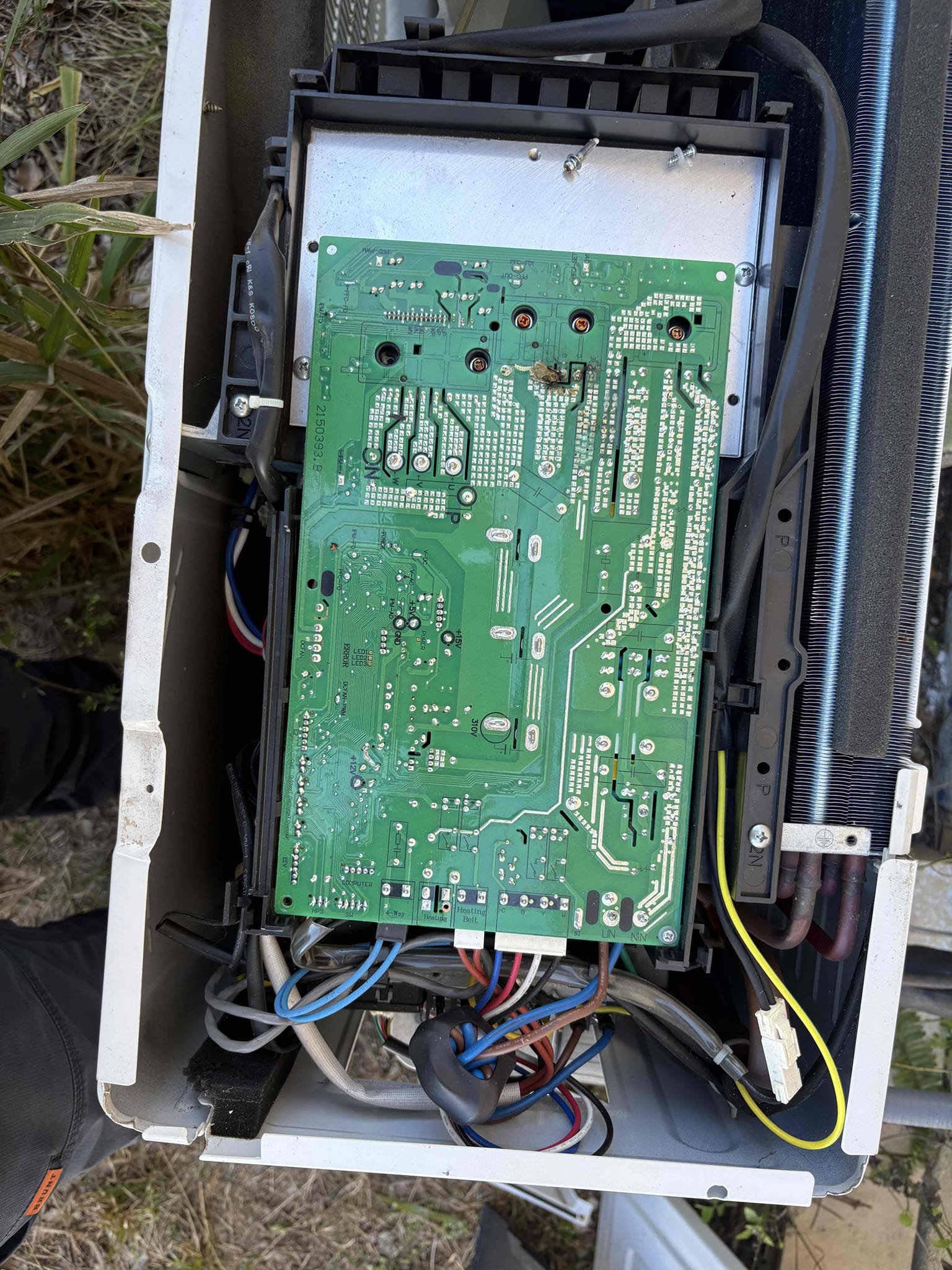 Return to replace failed outdoor board 

Removed board and tool to York for warranty processing. Received new board. 

Installed new board and added board protectant spray to terminals 

Verified operations 