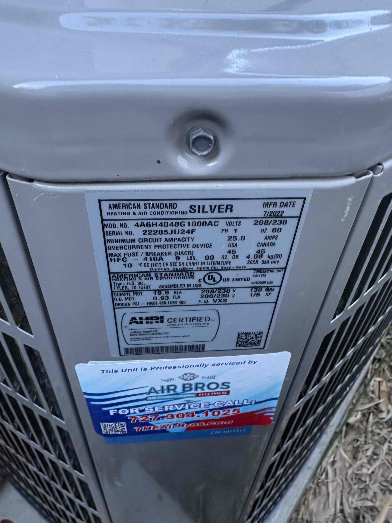 Out of warranty 
Membership discount applied 

Return to complete quoted work 

Vacuum below 500 microns 

Charged system (20° temp split) (10 subcool) (30° heat rise)

Unit is currently operating within manufacture specifications 