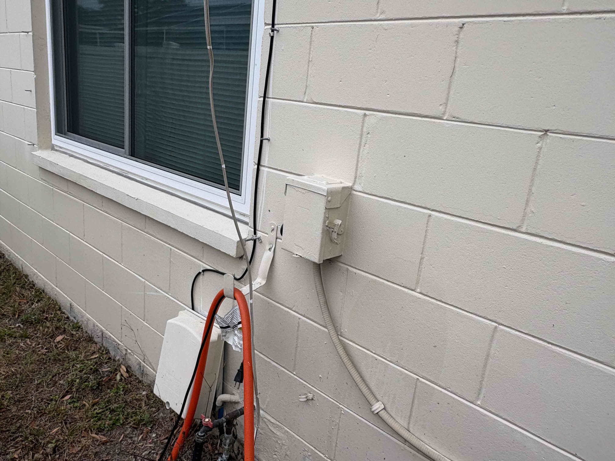 Air handler has aluminum wire ran to it. Wire heated up and burnt connections. Recommend replacing wiring up to code. Re spliced connections and verified heater kit operations. Home owner also interested in soft start kit. 

Bacterial growth accumulating inside air handler (blower wheel/assembly) 