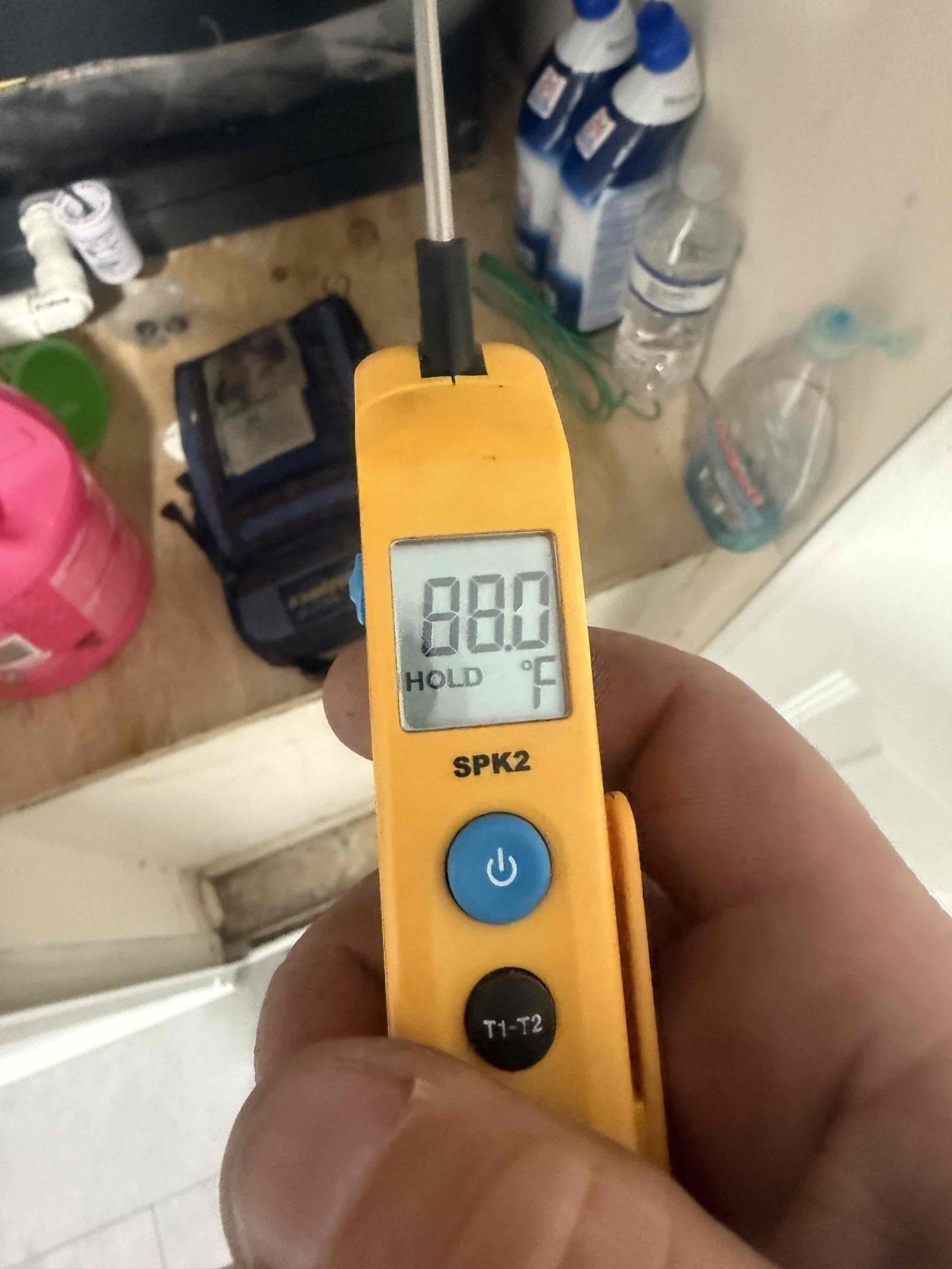 Inspected unit for burning smell. Found all wire connections tight and in good condition. Client explained they heard loud noise last night from condenser and then smelled burning smell. Explained to client that unit went into defrost mode which causes emergency heat strip to turn on. Smell is likely related to heat strips burning off dust as it doesn’t kick on at all times of heating. Tried emergency heater and amp draws are in spec. Unit heating properly at this time. 