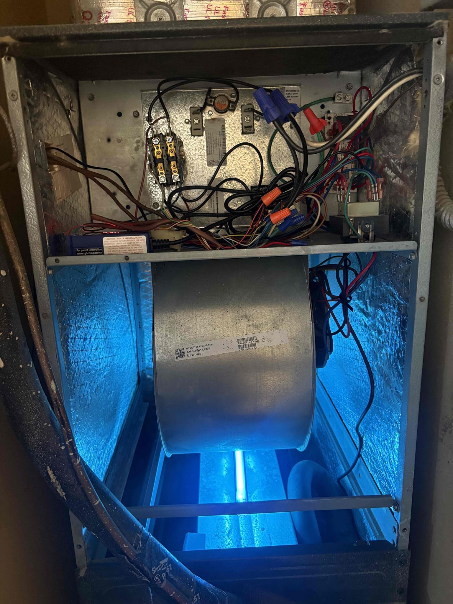 Replaced outdoor board 

Replaced outdoor contactor 

Replaced outdoor capacitor 

Installed air purifier indoor air handler 

Verified system operations 