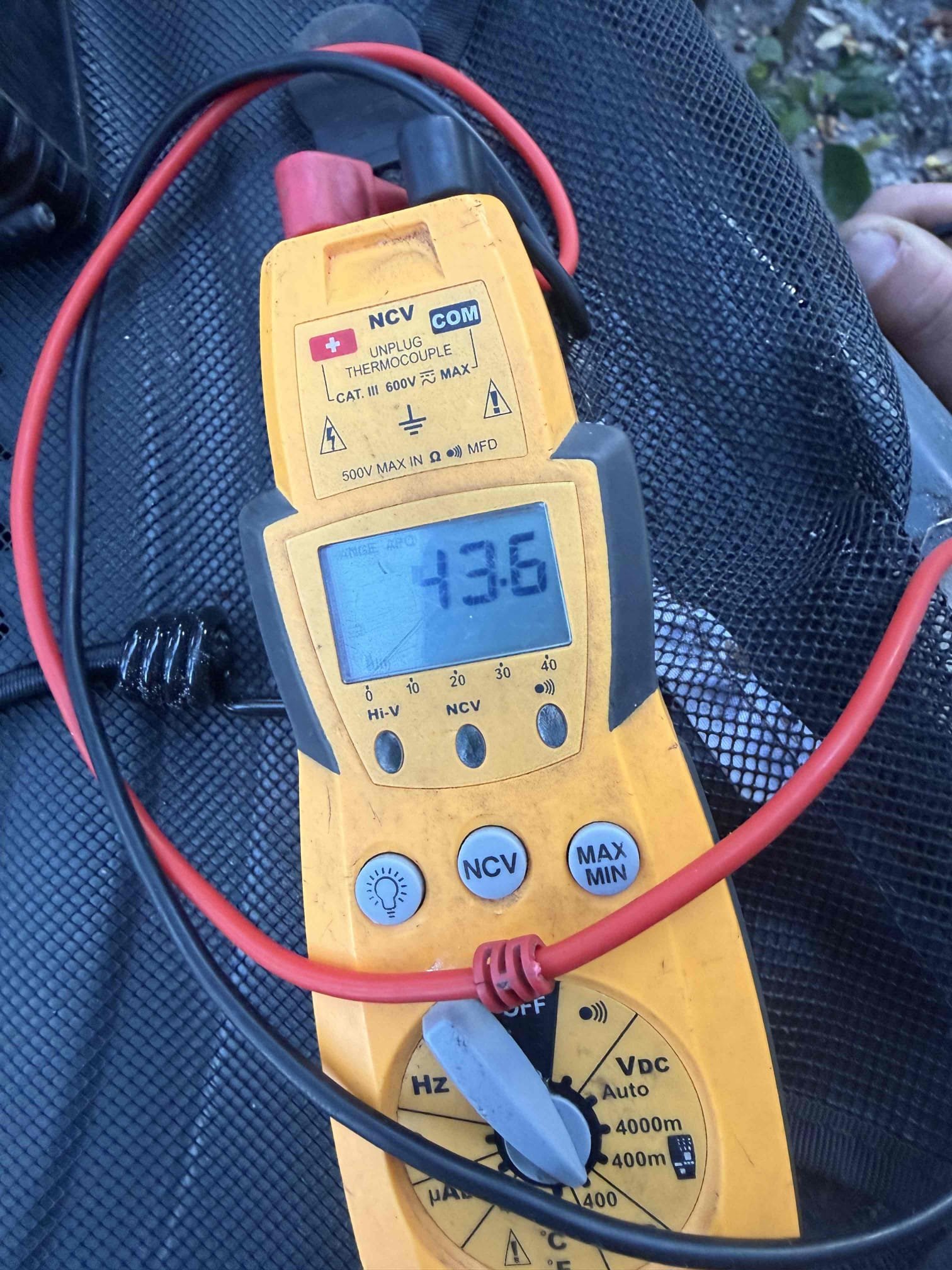 Client states unit does not heat well. Found 2400 sqft home with 3.5 ton Goodman unit located in corner of first floor. Pressures good. Temp split good. Capacitors good. Most vents in home are getting minimum air flow. Home is 2 story with poor unit placement. Found thermostat loose on wall as possible cause for unit to be intermittent heating as well. Will discuss possible solutions with owner to decide what is best route for homeowners. Unit is less than 7 years old and is on 3rd motor. Client states to have consistent $1000.00 electric bill each month. Unit is heating to the best of its ability at this time. 