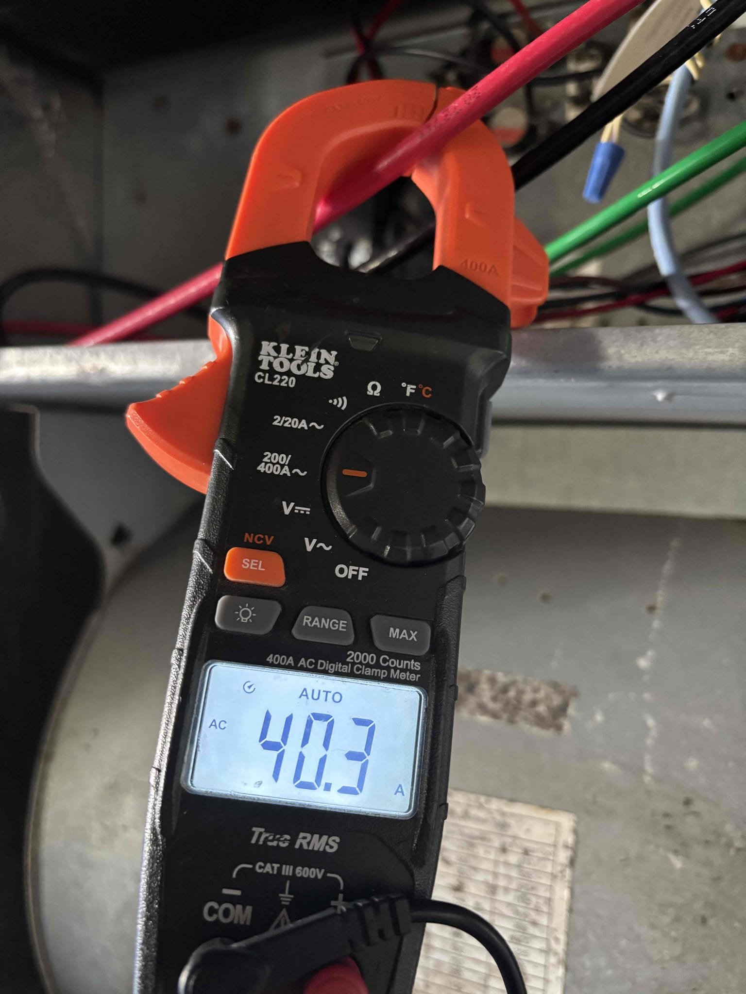 Replaced breaker and electrical wire in the whip 