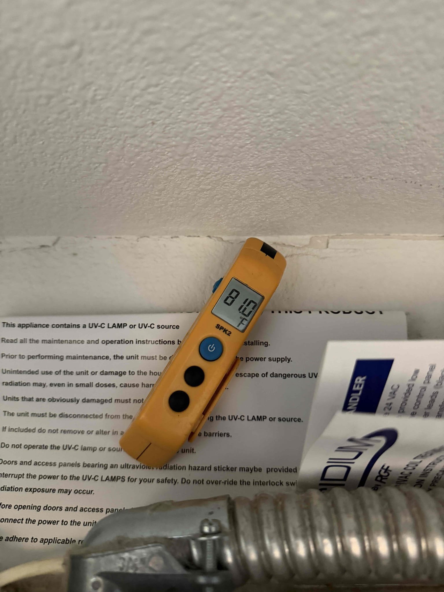 Upon inspection, turned system on heating and heat pump and electric heat turned on. Heat strip pulled 20 amps and system is heating properly. The burning smell came from two years of accumulated dust on the heating strip element. Explain to client that this is normal and that there is no issue with the system. Client will run heating at this time with windows open to get rid of smell. 