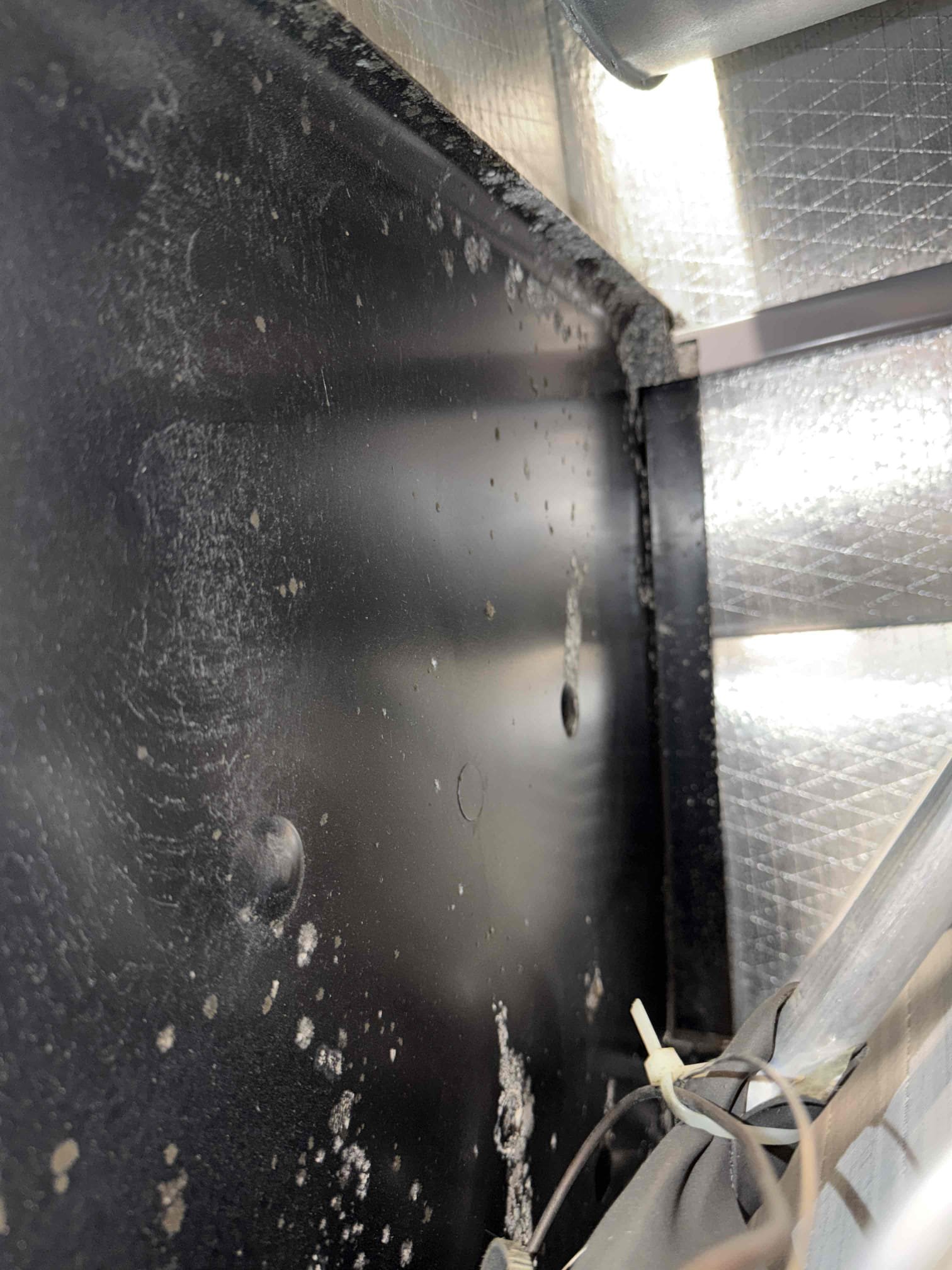 Performed Maitenences on systems. Cleaned/treated drain lines and primary drain pans. Cleaned condenser coils. Evaporator coils are clean. Verified safety float switchs functionality. Checked amp draw on compressors. Compressors are over amping on start up exceeding the factory max LRA amp draw. Checked amp draw on fan motors. Checked capacitors are within factory range. Capacitor on Condenser #2 is out of its tolerance limit of 6% and recommending replacement. Made sure all connections are tight. Systems are cooling with 20° and 19° temperature splits at this time. Verified systems heat properly. 
Found growth inside of air handler units and growth on unit #2 blower wheel. Quote sent for cleanings and uv system installs. Client accepted quote. 

Recommending soft start kits on both condenser units to bring down the start up amp draw and prolong the life of the compressors. 
Quote sent for soft start kits. 
Quote sent for capacitor replacement. 

Inspected system #2 duct work and syste